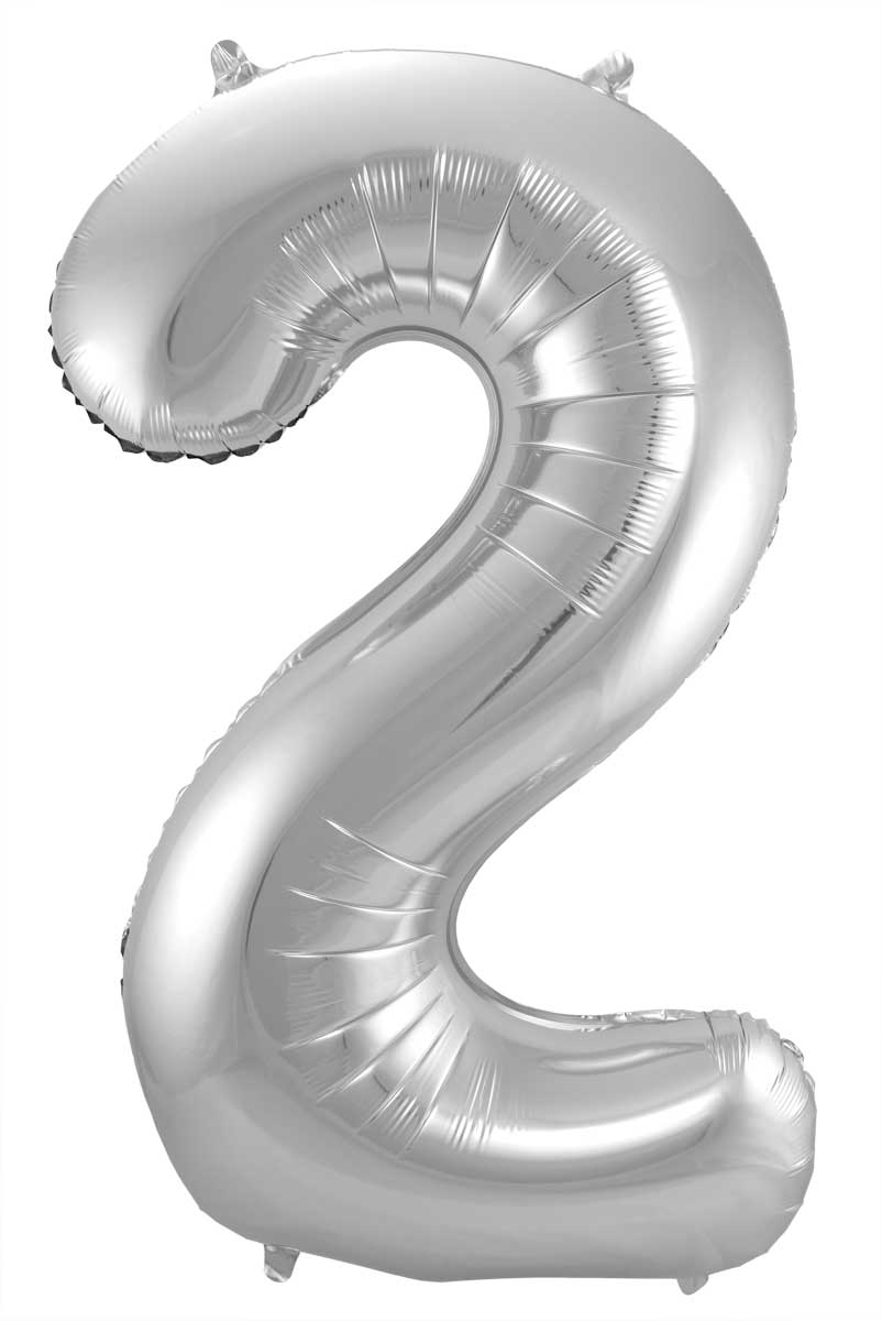 ik klaag uitdrukken Regelmatig Folie ballon cijfer 2 zilver – Kids2party.nl